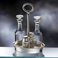 art. 52221 menage s/piedini / oil and vinegar set 17,5x13